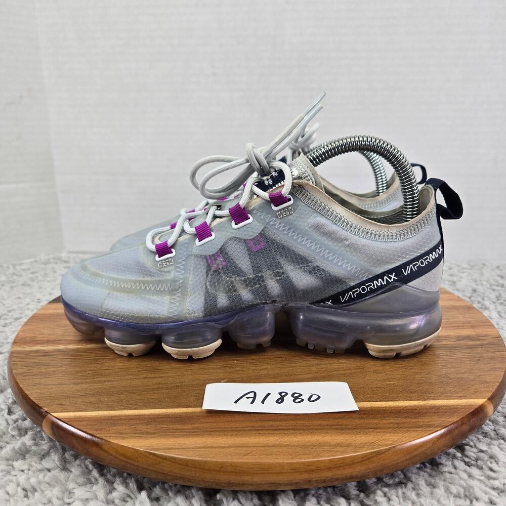 Nike Womens 7 Air VaporMax 2019 Football Grey Obsidian Running Shoes AR6632-023